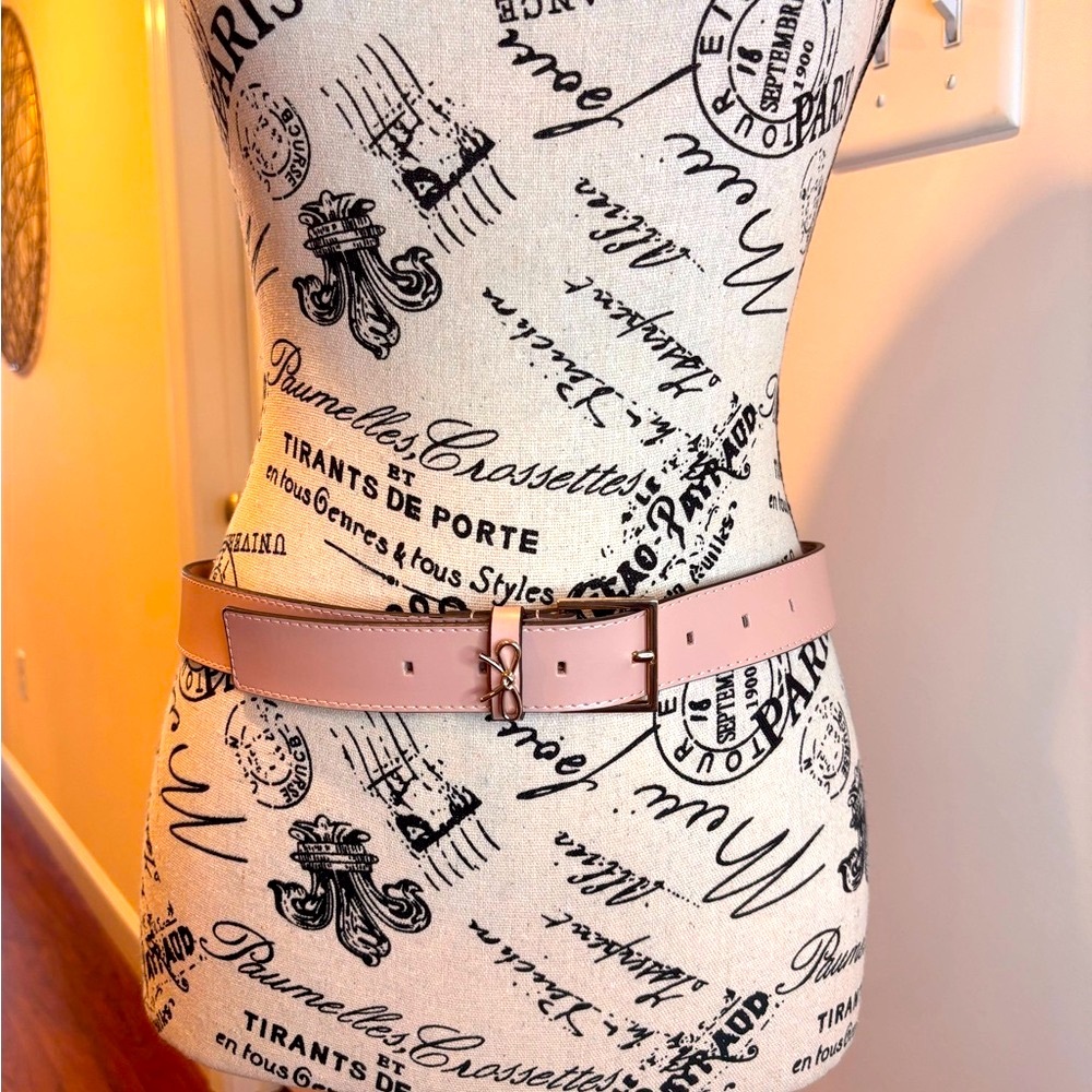 Kate Spade Gold and Pink Belt Elegant Accessory